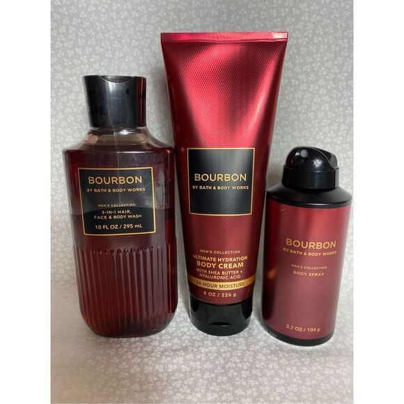 Bath and Body Works Men’s BOURBON 3 Piece Set - Picture 5 of 5